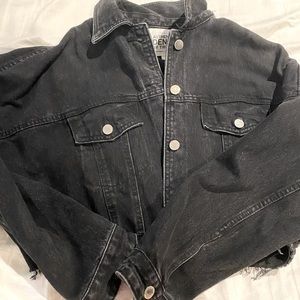 Zara cropped denim jacket